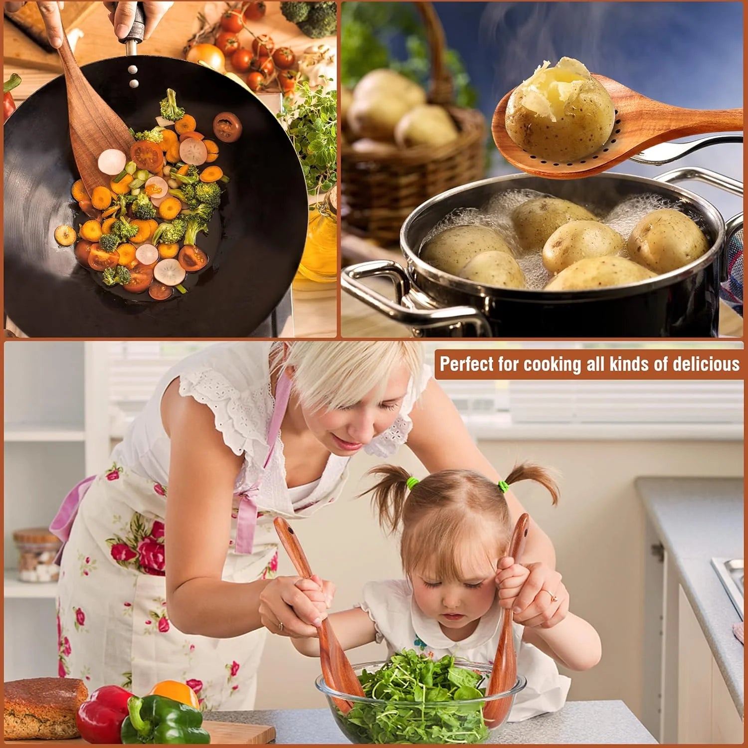 TeakCraft 9-Piece Culinary Essentials Set